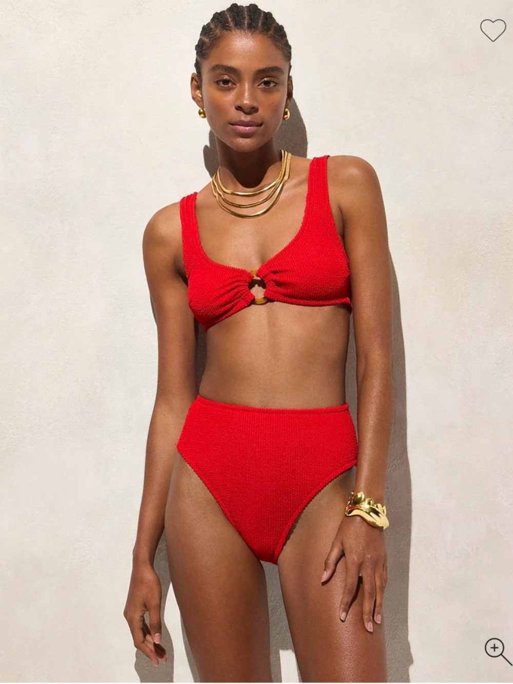 J Crew Bandeau scrunchie O ring Bikini top with Hallie Scrunchie bottoms